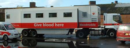 blood donation truck