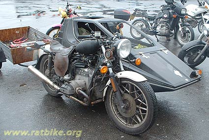 BMW R100 motorcycle with sidecar