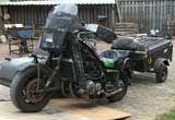 Yamaha Venture with Sidecar and Trailer