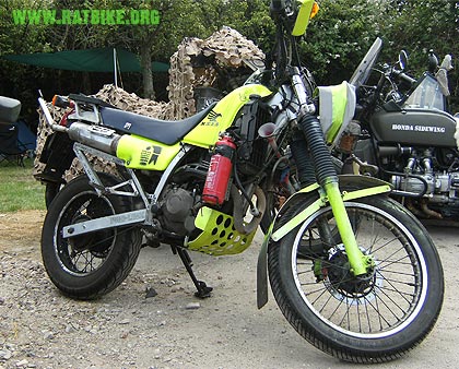 day glow green dirt bike