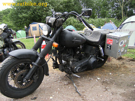 harley superglide ratbike motorcycle