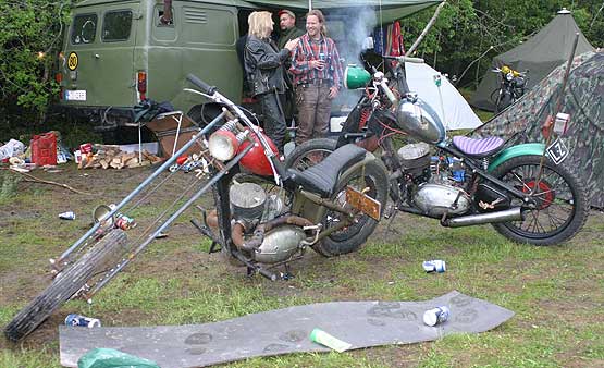 2-stroke chopper jawa cz ratbike