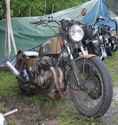 honda 750 hardtail motor cycle vance & hines