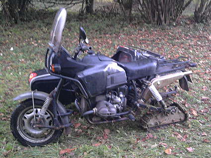 motorcycle halftrack sidecar