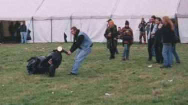 scooter doing a hands-off donut