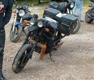 frontal view