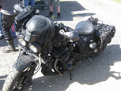 alien sculpture motorcycle