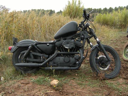 harley-davidson sportster flat black