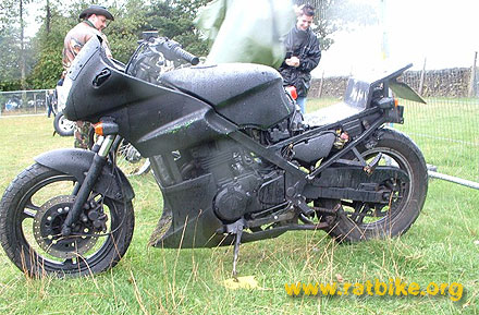 murdered out Kawasaki GPZ500 modified EX500