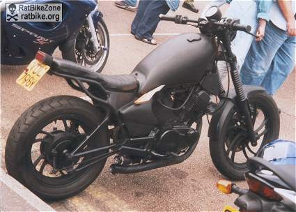 Yamaha Virago Matt Black Rat Bike