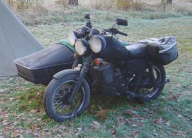 MZ sidecar rig