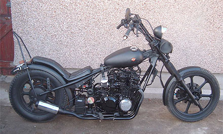 kawasaki 550 custom chopper