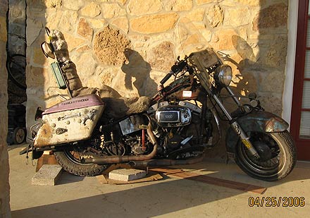 harley davidson side view