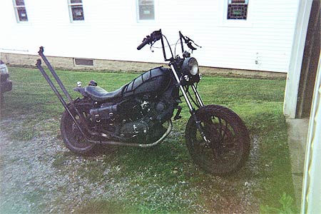 side view of yamah virago 750