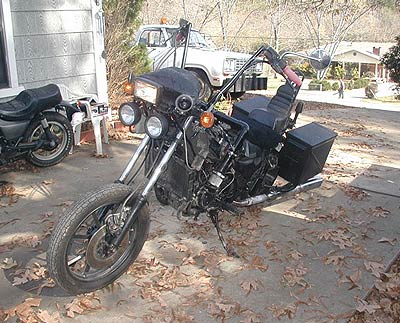 frontal view of honda ratbike