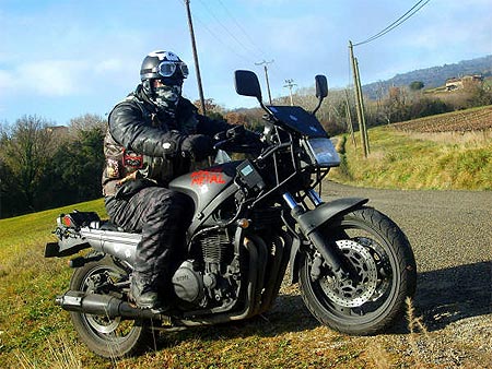 Yamaha FJ1200 Rat Fighter - bike + rider