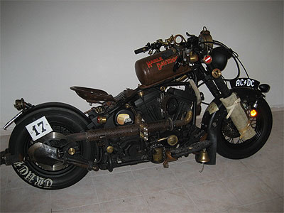 harley-davidson steampunk motorcycle