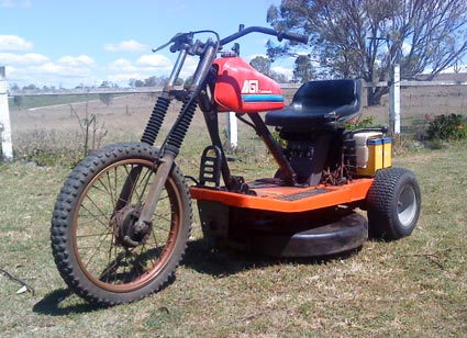 lawnmower trike