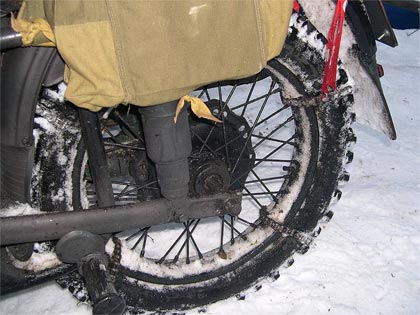 motorcycle snow chains