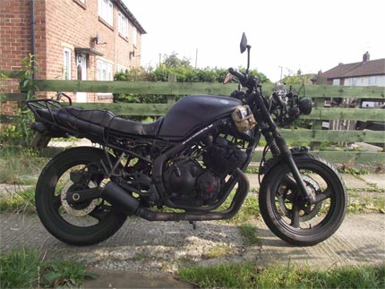 yamaha xj600 matte black