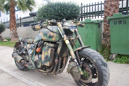 honda cb1000 camoflage