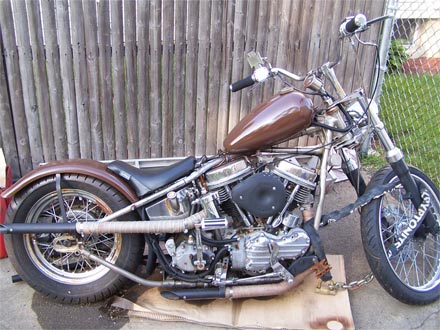 panhead old school chopper