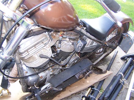 open belt drive panhead