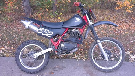 honda xl500 dirtbike