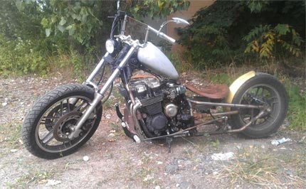 honda cb700 chopper