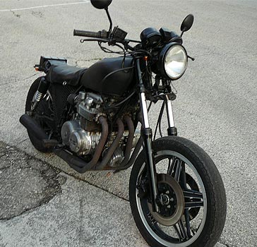 Jake's CB650 Honda - frontal