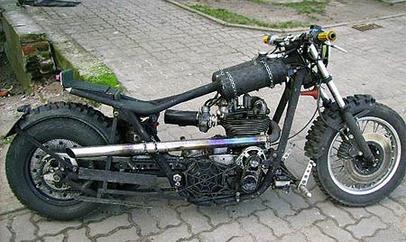 side view of Junak chopper