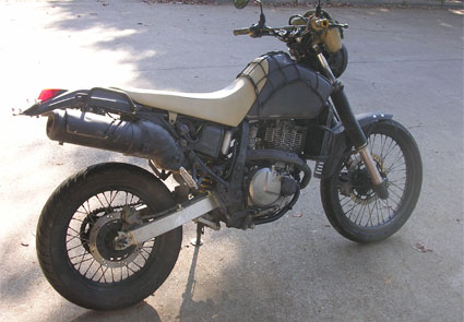 Suzuki DR650 dual-purpose commuter motorcycle