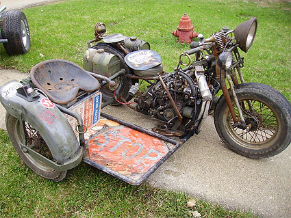 home-made sidecar rig