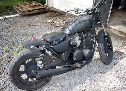 rear view of Kawasaki Motorcycle