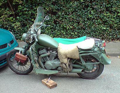 Green Suzuki intruder Sidecar