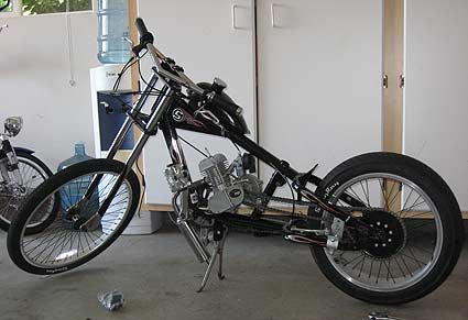 motorized chopper bicycle