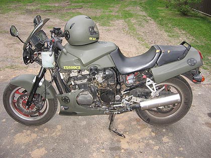 military style survival bike