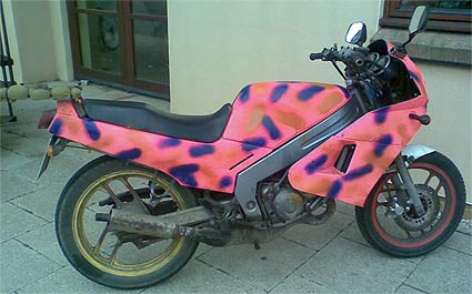 Pink Yamaha TZR 125 Rat Bike