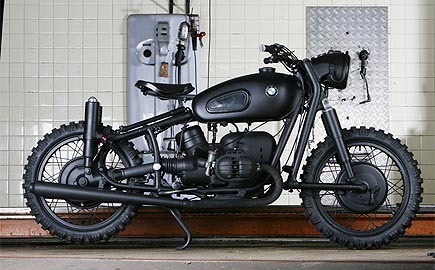 satin black BMW R60 offroader