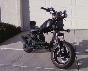 custom streetfighter motors scooter